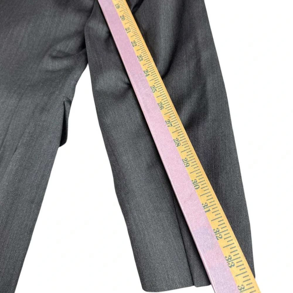 Jos A Bank Signature Collection Blazer 46L Men Charcoal Gray 100% Wool Suit Coat